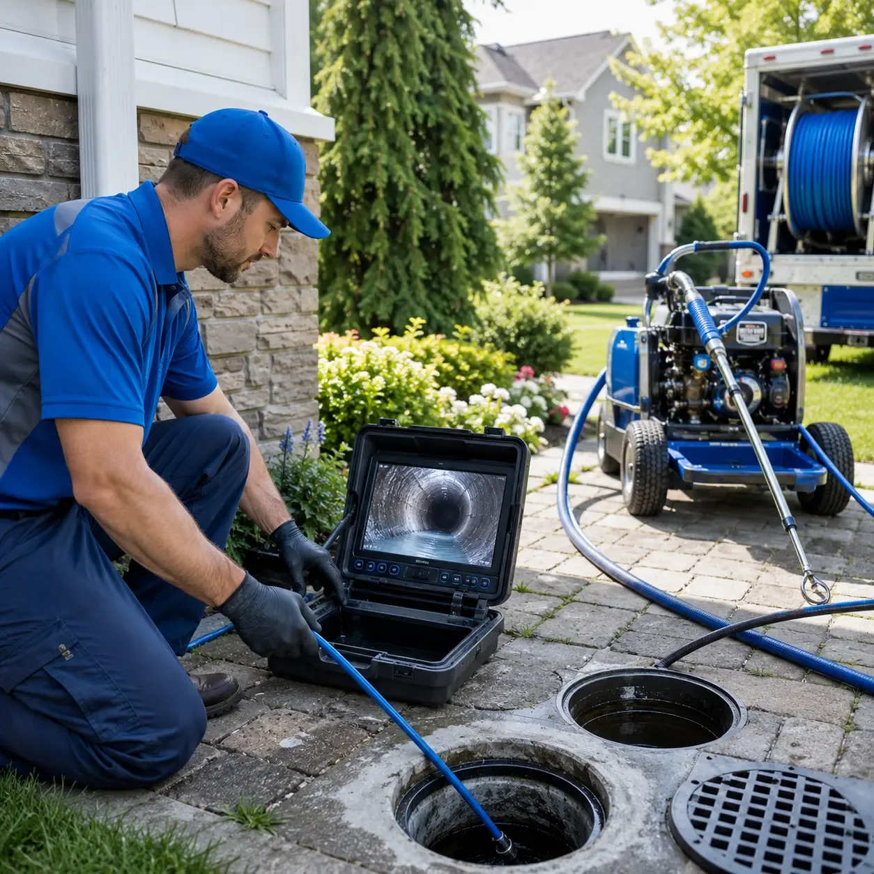 Outdoor drain cleaning professionals serving Campus, IL